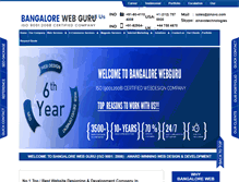 Tablet Screenshot of bangalorewebguru.co.in
